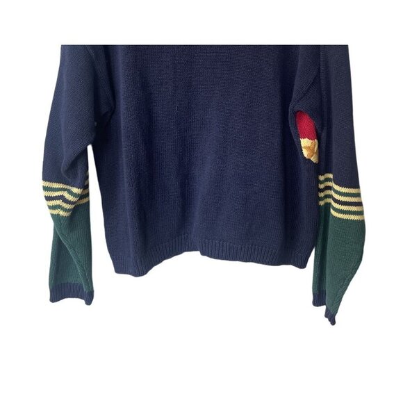 Vintage Y2K Womens Cardigan Size L Grandma Cotton Knit Gold Button Old Money - Picture 6 of 7